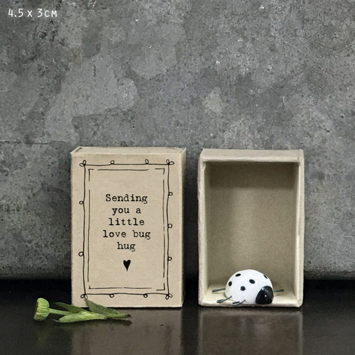 East of India - Porcelain Matchbox Sentiments - Ladybird