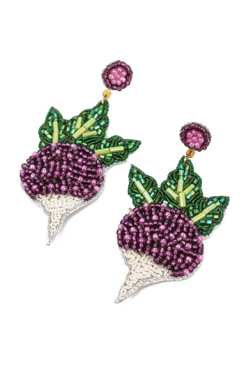 My Doris Earrings - Beaded Turnip