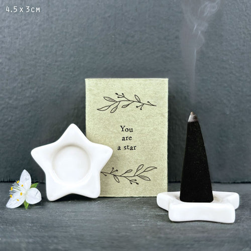 East of India - Incense Matchbox Cone - Star