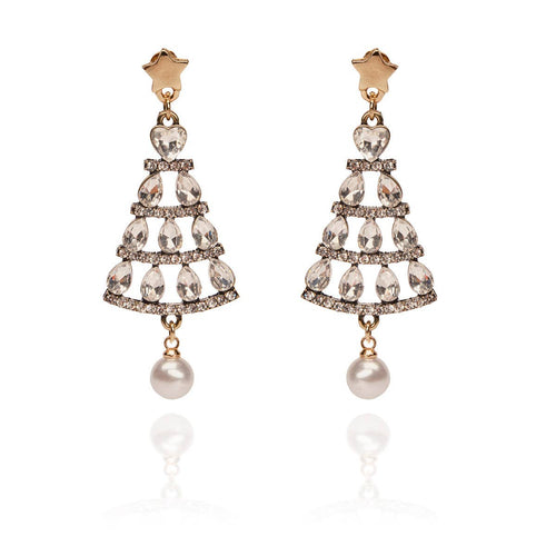 Lovett Earrings - Christmas Tree 50s Style