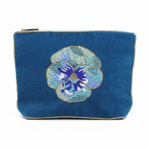 My Doris Pouch - Blue Pansy (Medium)