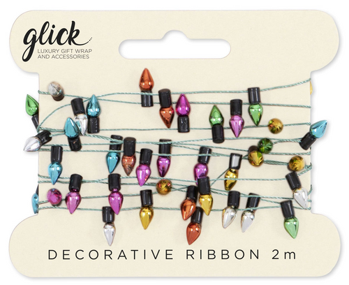 Glick Christmas Gift Tags & Ribbon