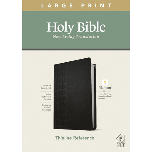 NLT - Filament Large Print Thinline Bible - Black
