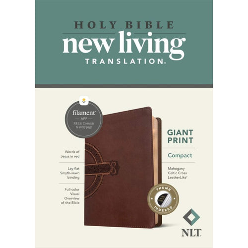 NLT - Filament Compact Giant Print Bible - Mahogany
