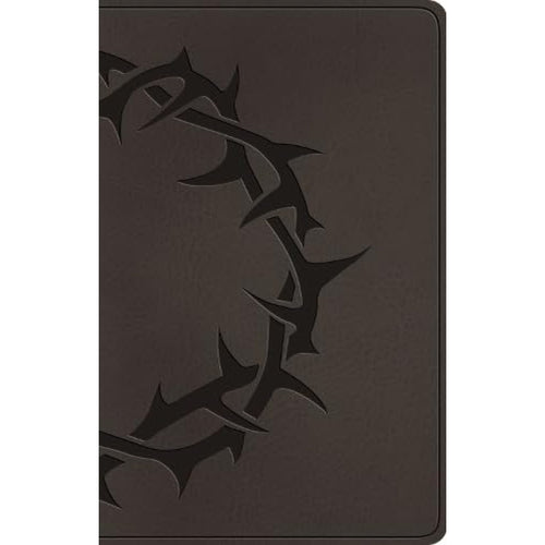 ESV - Premium Gift Bible - Charcoal with Crown Design