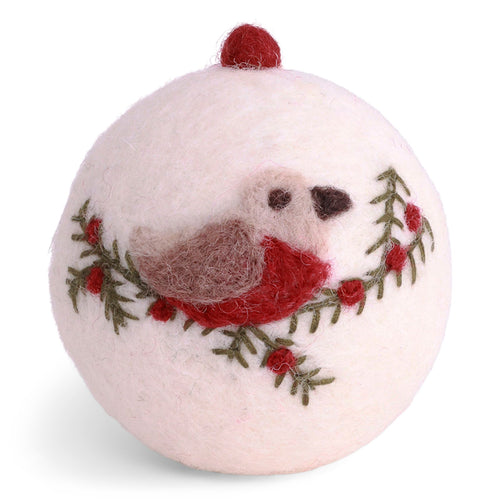 Gry & Sif Christmas - Felt Robin Bauble