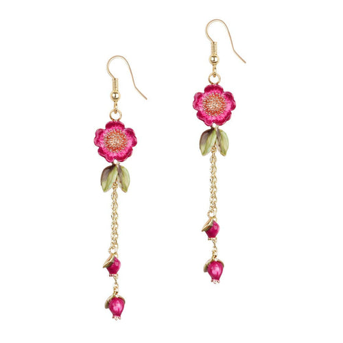 Bill Skinner Earrings - Wildflower Long Chain Drops