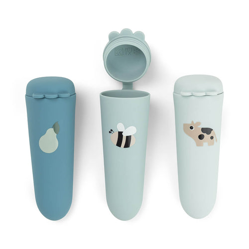 Done by Deer Eating - Silicone Ice Pops 3-pack - Dottie Blue