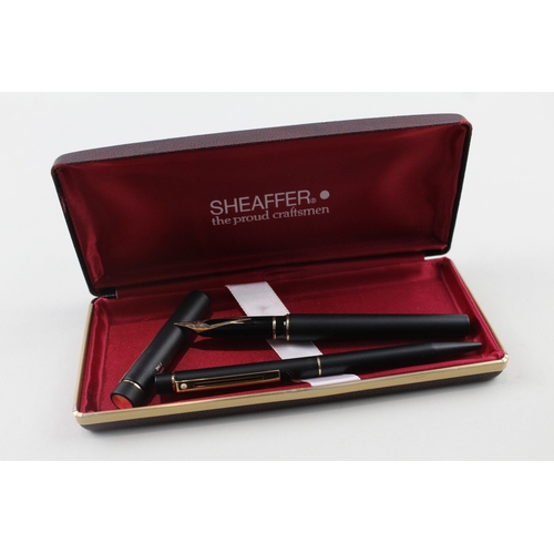 Pre-Owned Pen - Sheaffer Targa 1003 Matt Black Set