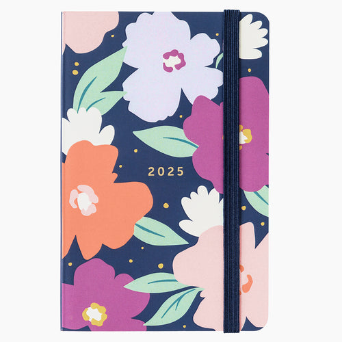 Busy B 2025 Diary - Pocket - Navy Daisy