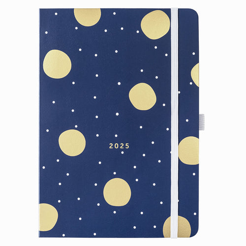 Busy B 2025 Diary - A5 Day a Page - Navy Spot