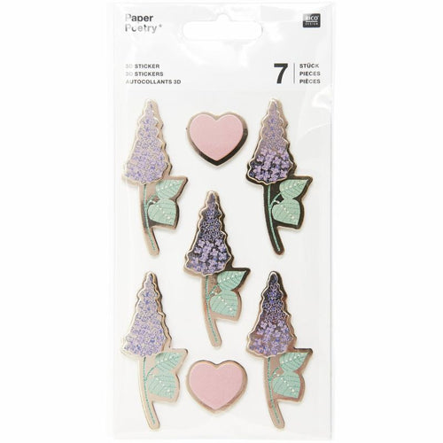 Paper Poetry Stickers - 3D Lilacs