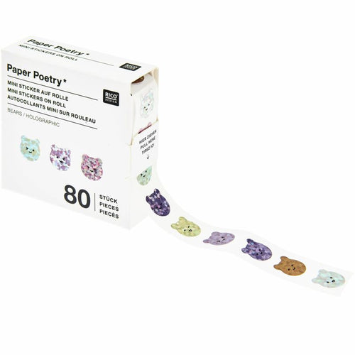 Paper Poetry Stickers - Mini Chingu Bears