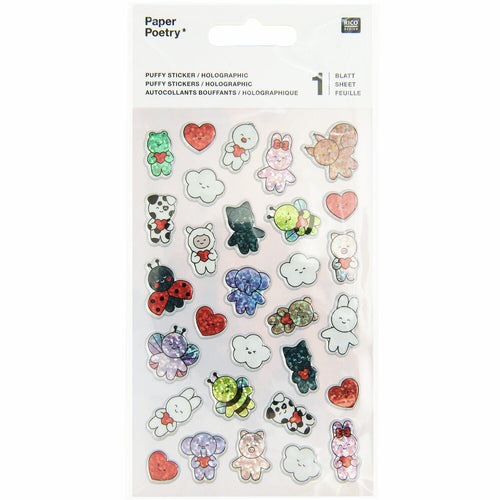 Paper Poetry Stickers - Puffy Chingu