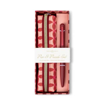 DesignWorks Ink Pen & Pouch Set - Pinwheel Pink