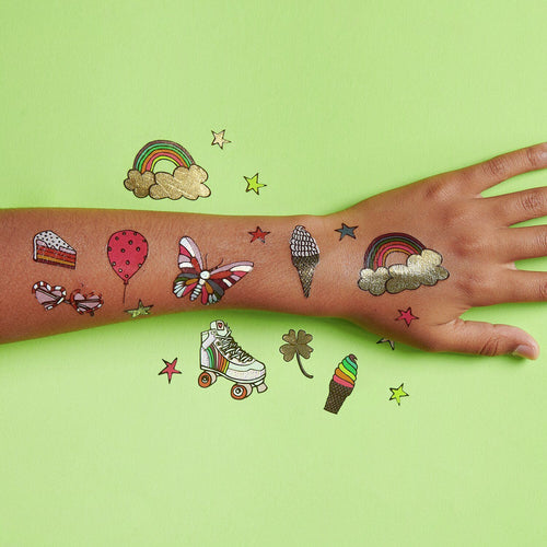 Paper Poetry Tattoos - Rainbow Fun
