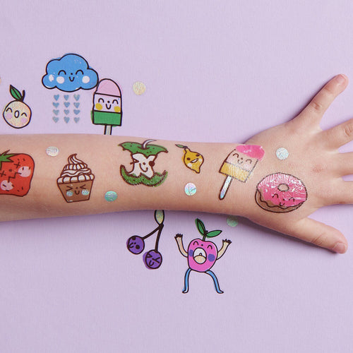 Paper Poetry Tattoos - Happy Snacks