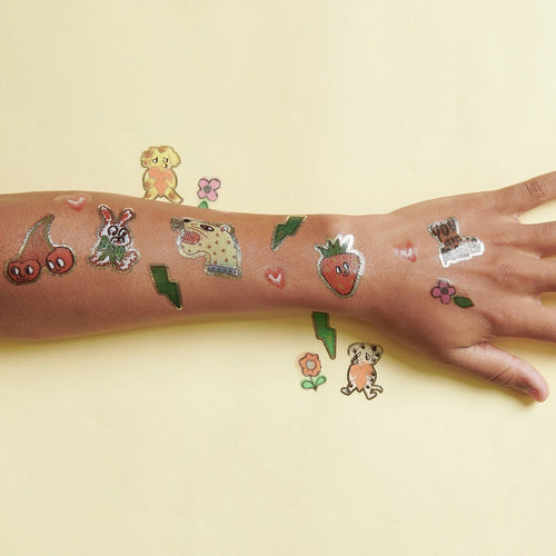 Paper Poetry Tattoos - Fruit and Animal