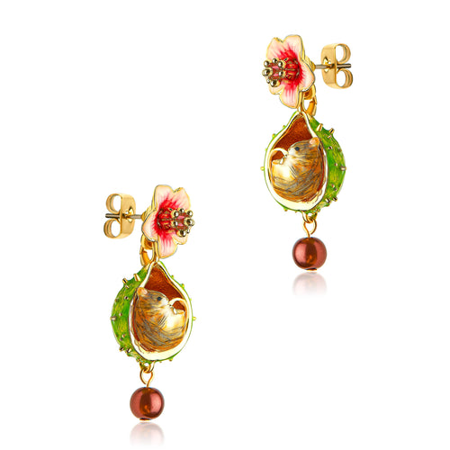 Bill Skinner Earrings - Conker Mouse Drop