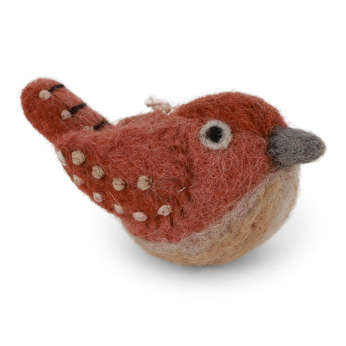 Gry & Sif Decoration - Felt Bird - Rusty Wren