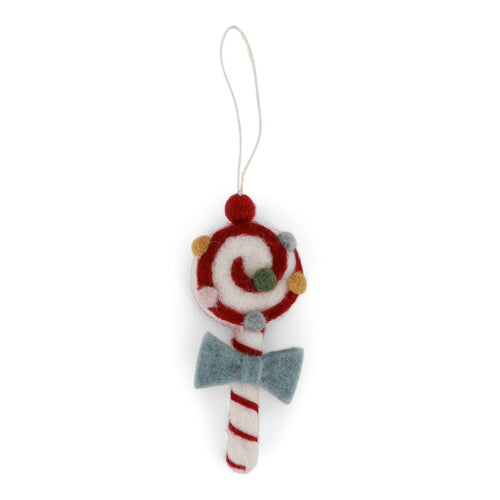 Gry & Sif Christmas - Christmas Candy with Light Blue Bow