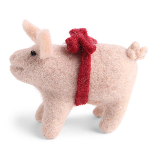 Gry & Sif Christmas - Pig with Red Bow