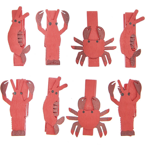 Paper Poetry Wooden Pegs - Sea Creature Mix