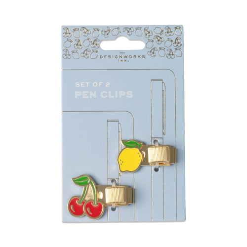 Designworks Ink - Set of 2 Paperclips - Lemon & Cherry