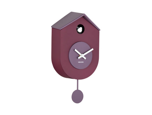 Karlsson Wall Clock - Grato Cuckoo Dark Mauve