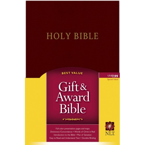NLT - Gift and Award Bible - Burgundy