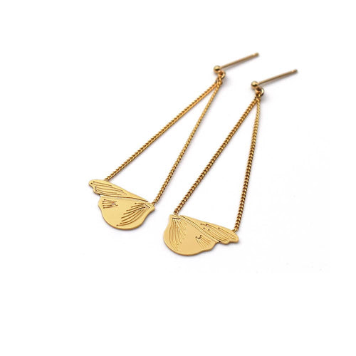 Nadja Carlotti Jewellery - Clochette Butterfly Chain Earrings