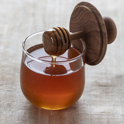 Be Home - Teak & Glass Mini Honey Jar