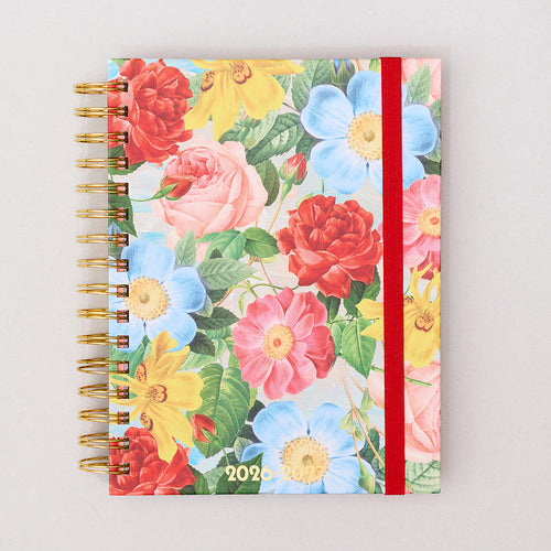 Bando 2026-20267 Diary - Medium 17-Mont Academic Planner - Oil Paint Floral