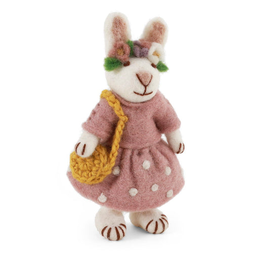 Gry & Sif Decoration - Felt Bunny with Flower Hair Band