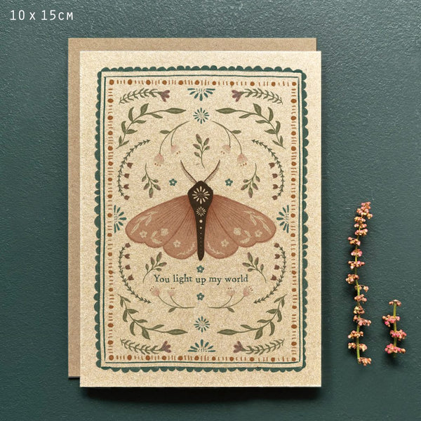 East of India Card - Moth