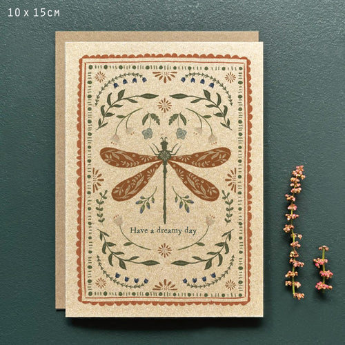 East of India Card - Dragonfly