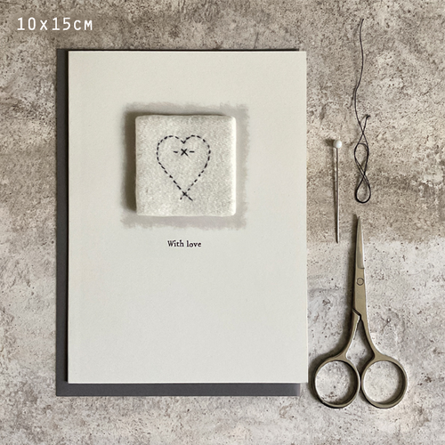 East of India Card - Embroidered With Love