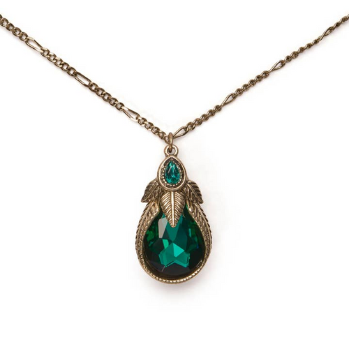 Lovett Necklace - Art Nouveau Palm Leaf