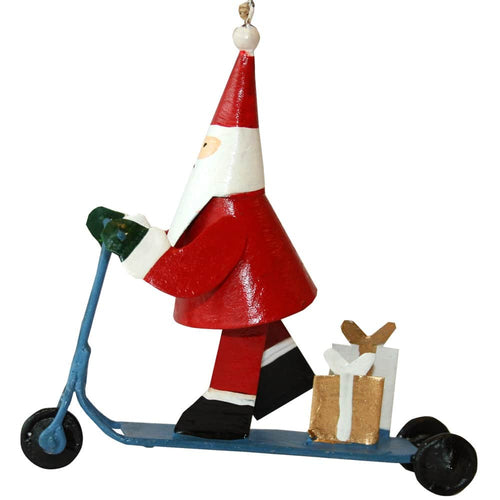 G-Bork Handmade Tin Santa Claus Scooter