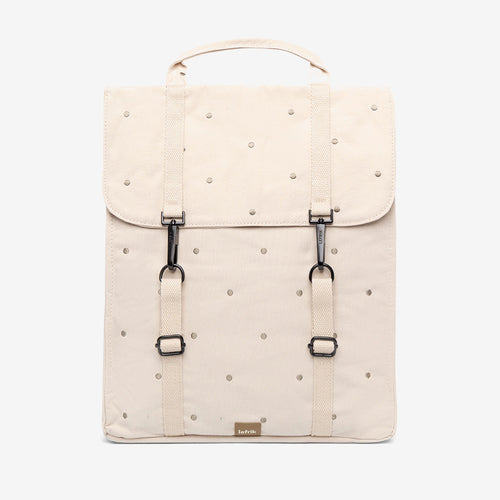 Lefrik Bag - Handy Backpack - Ecru Dots
