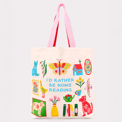 Bando Tote Bag - I'd Rather Be Home Reading