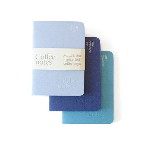 Coffeenotes A7 Notebooks - Shot Splash Set of 3