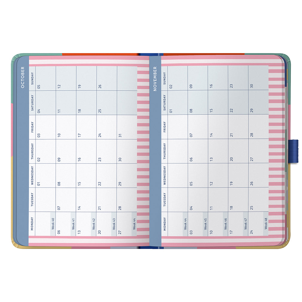 Busy B 2025-2026 Mid-Year Diaries - A6 To Do Diary - Abstract
