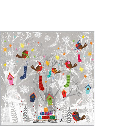 Christmas Napkins Cocktail - Tree Party