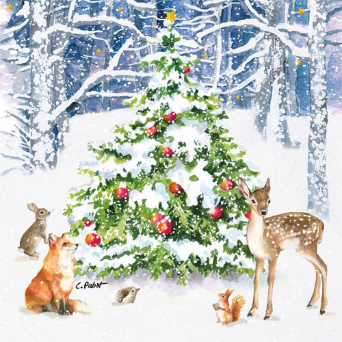 Christmas Napkins - Winter Forest