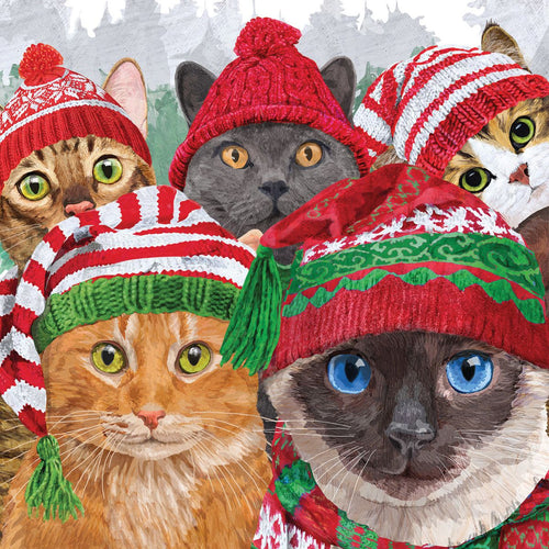 Napkins - Christmas Cats