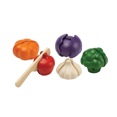 Plan Toys - Pretend 5 Colour Veggie Set