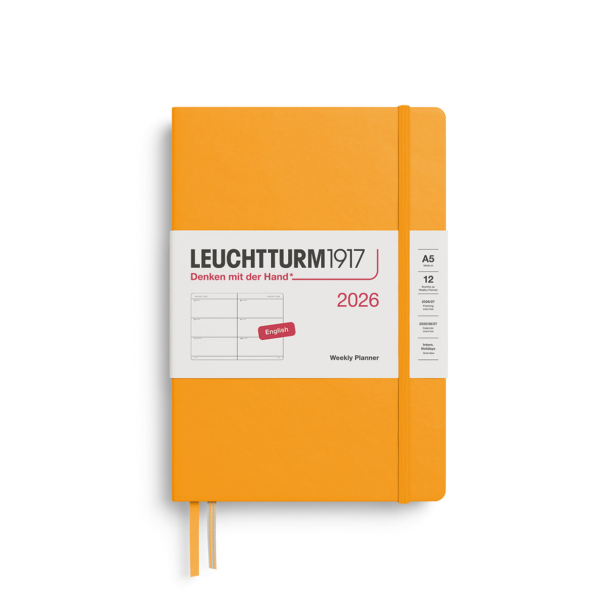 Leuchtturm1917 2026 Diary - Weekly Planner A5