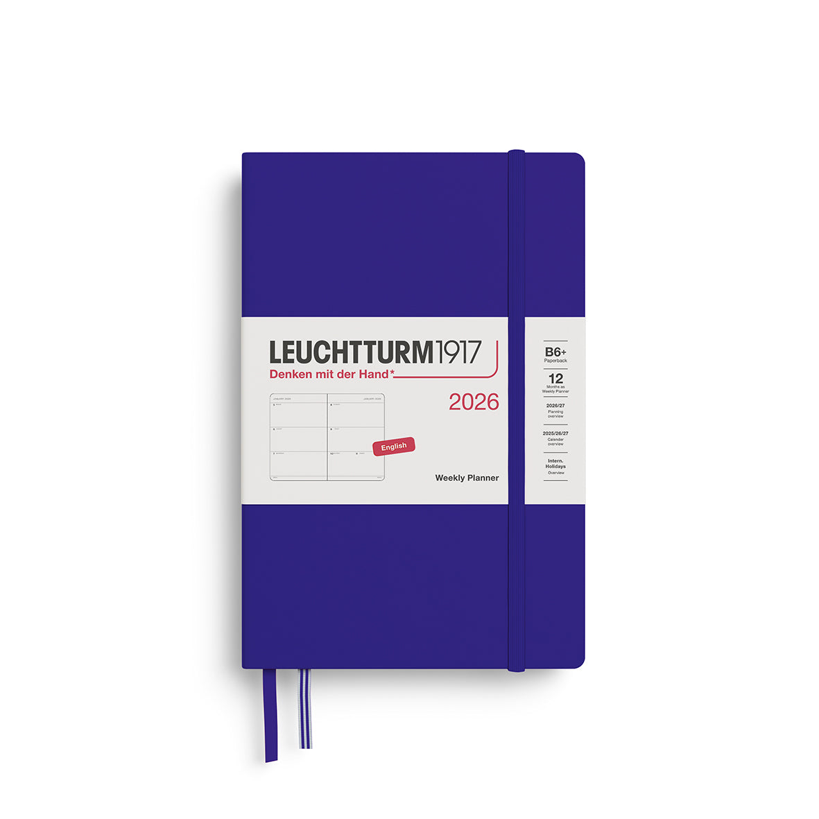 Leuchtturm1917 2026 Diary - Weekly Planner B6+