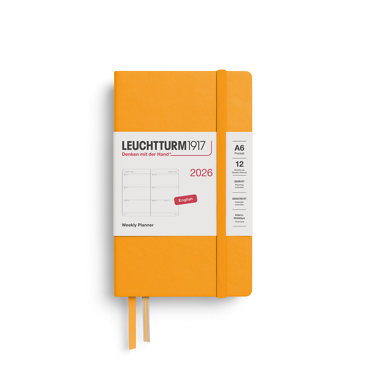 Leuchtturm1917 2026 Diary - Weekly Planner A6